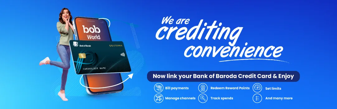 Link credit card with bob world app